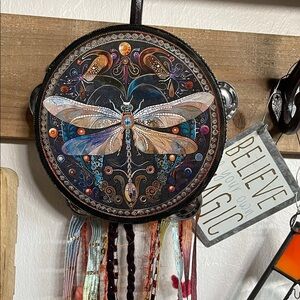 Oops Colorful Dragonfly Tambourine